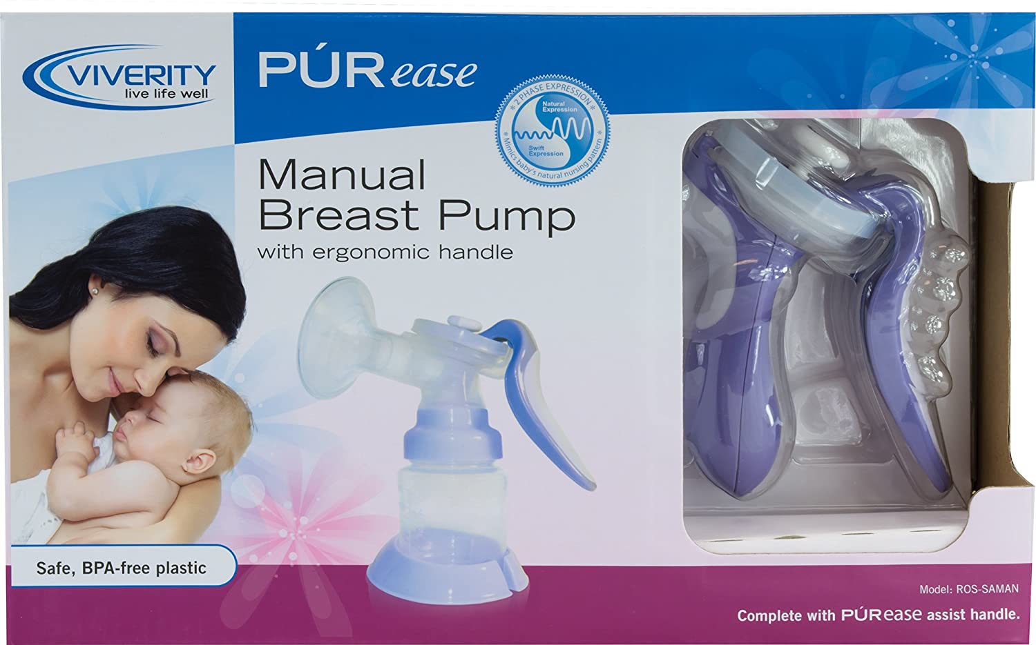 Roscoe Medical Viverity PURease Manual Breast Pump With Ergonomic Handle -  CPAP Store Las Vegas
