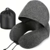 travel-cpap-Comfortable-Memory-Foam-Travel-Pillow-with-Hidden-Hoody-for-Sleeping-cpap-store-usa